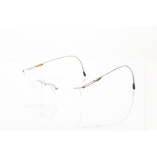 Silhouette M 7436 Silver/Gold Eyeglasses FRAMES ONLY - GOOD CONDITION