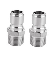 Stainless Steel Quick Disconnect,NPT 1/2" Homebrewing Quick Connector 2 Male
