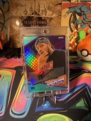 Topps Chrome Sidemen Icon Aqua Refractor Auto /250 KSI Olajide Olatunji