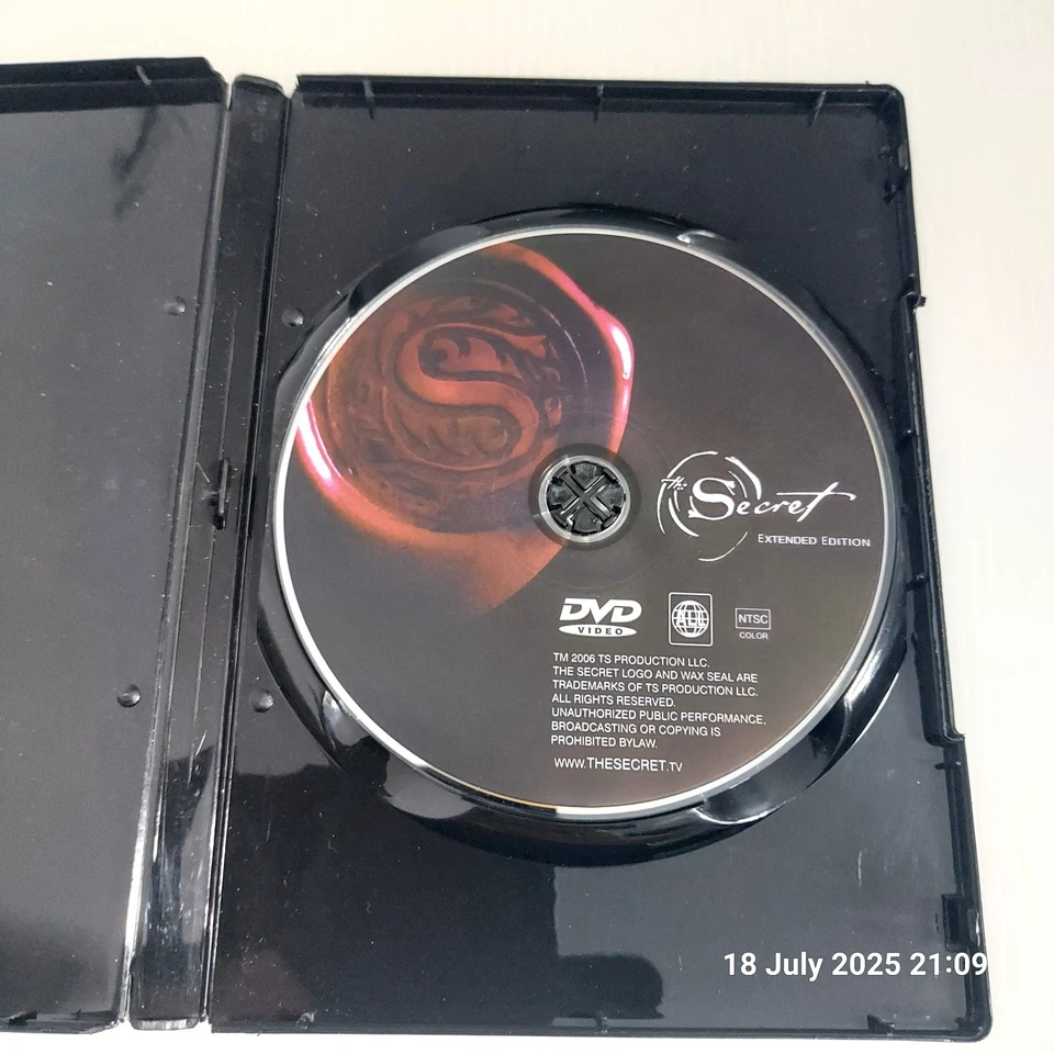 The Secret (2006) Extended Edition DVD NTSC Self-Help Inspirational Documentary - Image 4 of 4
