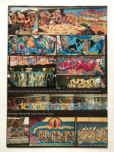 UNDERGROUND PRODUCTIONS GRAFFITI MAGAZINE #5 1995 - SWEDISH GRAF MAG LOOMIT - Picture 2 of 3