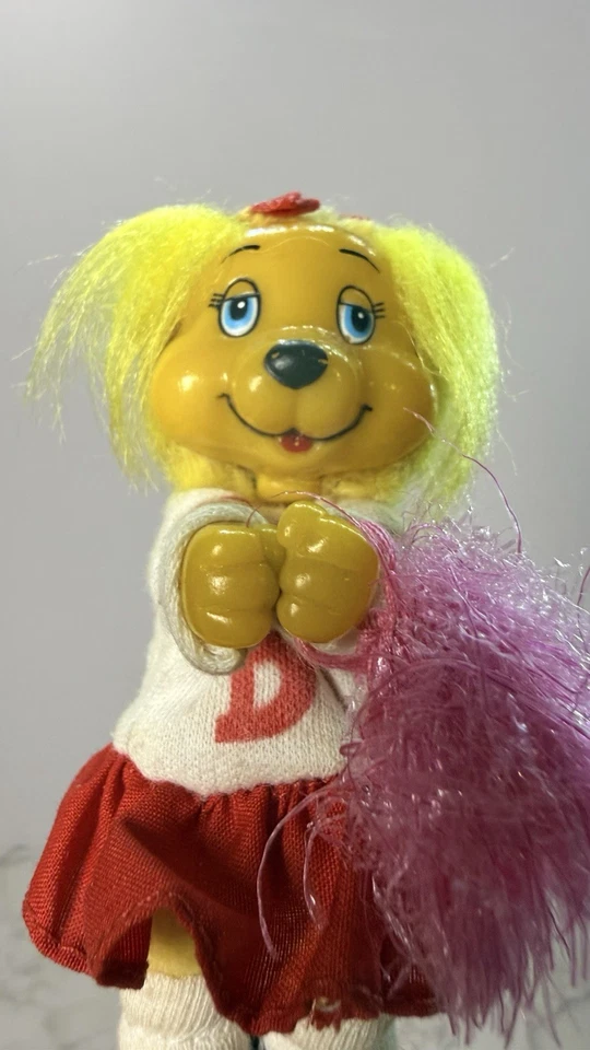 Get Along Gang DOTTY Perro Lápiz Abrazador Clip-On, 1984 American Greetings Foto 4 de 4