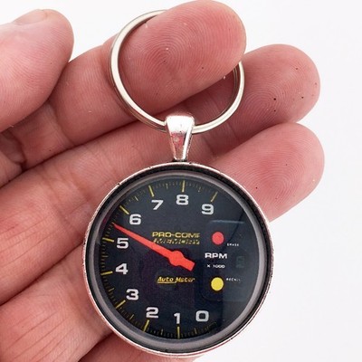 AutoMeter Pro Comp 9K 9,000 RPM Tachometer Gauge 1.2'' Diameter Keychain