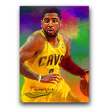 Kyrie Irving Art Card Limited 86/100 Edward Vela Signed (Cleveland Cavaliers)