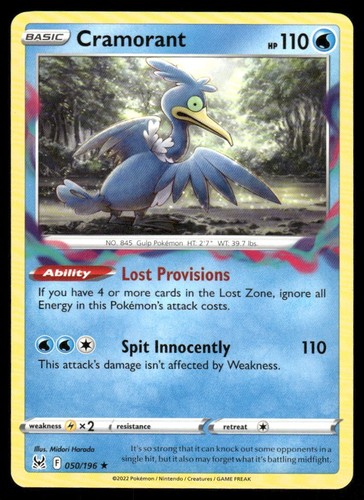 Pokémon TCG Pokémon Cramorant Cramorant Rare Regular