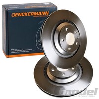 2X Denckermann Bremsscheiben 330Mm BelÜFtet Hinten Passend FüR Audi A6