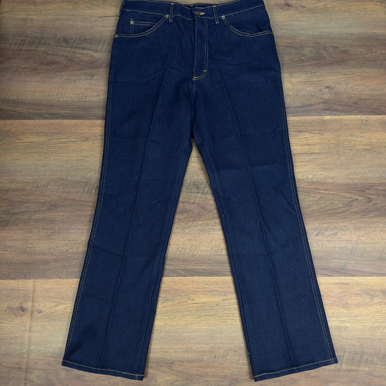 S 33x31 Dark Wash Straight Leg Made In Usa Indigo