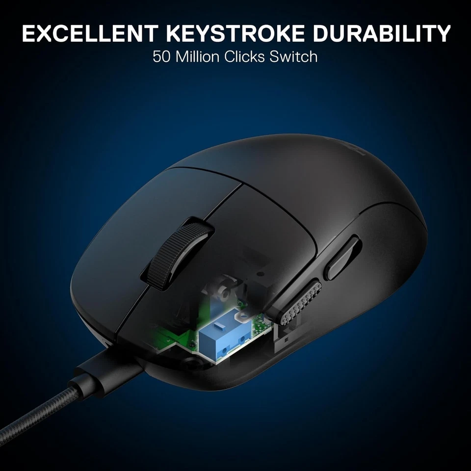 Redragon M817 Ultra-Light Wired Gaming Mouse 37g – 24K DPI, 5 Buttons (Black) - Image 4 of 4