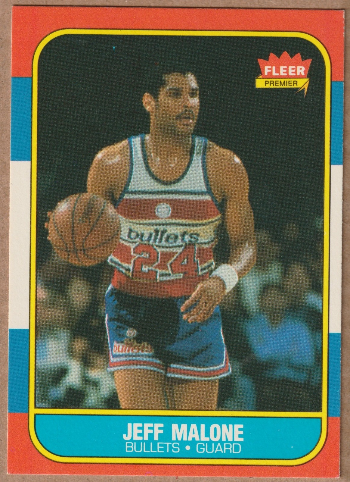 JEFF MALONE 1986-87 FLEER BASKETBALL RC ROOKIE # 67