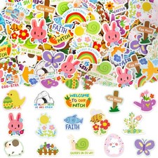 200Pcs Easter Foam Stickers for Kids Spring Garden Puffy Stickers for Party C...