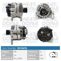 Meat & Doria Generator FüR VW Polo 9N_ 1.4 16V 6N2 1.0 Lupo 6X1 6E1 5Z1 5Z3
