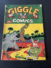 Giggle Comics 13, Extremely Rare Pre-code Golden Age Funny Animal. Pr. 1944 