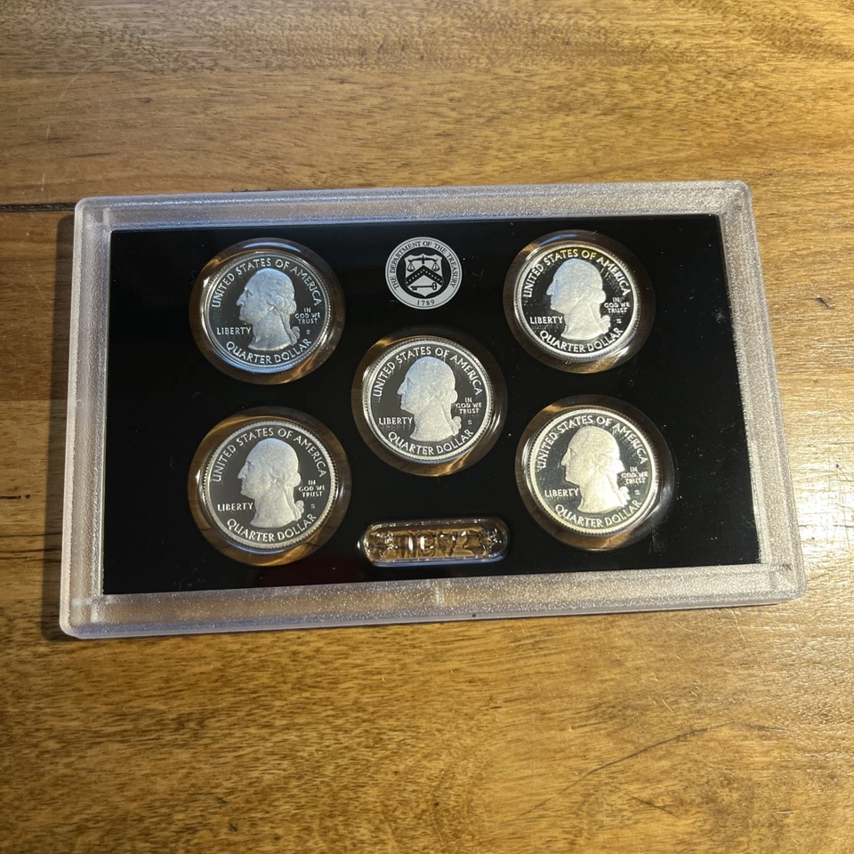 2015 State Quarter Silver Proof Set U.S. Mint Packaging Bin G - Image 3 of 4