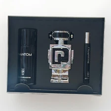 Phantom By Paco Rabanne 3pc Gift Set 3.4+10ml Edt +5.1oz Deodorant Spray 
