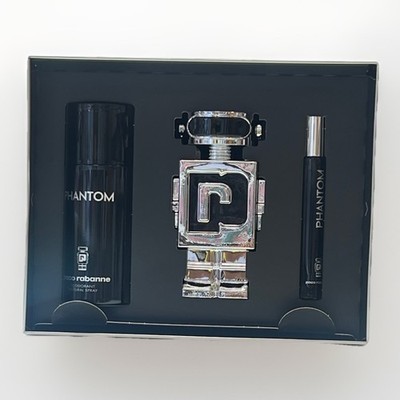 Phantom By Paco Rabanne 3pc Gift Set 3.4+10ml Edt +5.1oz Deodorant Spray 