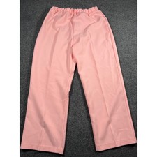 Vintage 80s Act III Pink Elastic Waist Knit Pants Made in USA Women Size 18WP 32