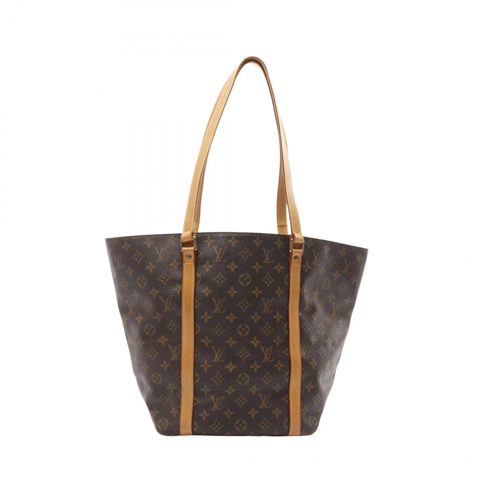 LOUIS VUITTON（LV） Louis Vuitton Sacco Shopping Monogram Tote Bag Rivestito Tela Pelle M51108 r2 Fv