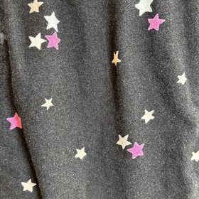 PINK Victoria's Secret Star Print Cotton Knit Pajama Pants Black S/P