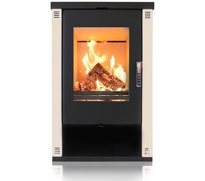 VERSO THEIA Ivory 9 kW | Moderner Kaminofen Holzofen A+ | BImSchV 2 konform