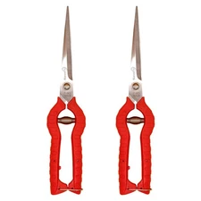 2 PACK Multifunctional Thin Fruit Scissors P-905 Garden Pruner Shears Cutters