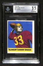 1948 Leaf #34 Sammy Baugh HOF RC BGS 3.5 VG+ Red Jersey C103589
