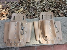 2 Pieces Klein Tools 5150 Electricians Genuine Leather Tool Pouch Belt Bag USA