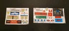 Used Vintage Hasbro G1 Transformers Sludge & Sideswipe Decals