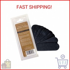 Cuccio Naturale 50-Count Black 80-Grit Pedicure File Refills – Coarse, Water-Res