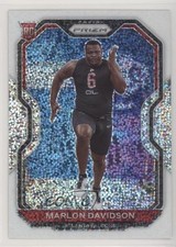 2020 Panini Prizm Rookie White Sparkle Prizm Marlon Davidson #347 10ek