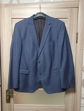 Men Carl Gross Blazer Grey Wool XL 105R