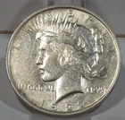 1922 Peace Silver $1 AU Details cleaned; Jan.2nd Silver@$72.79, $1 Value $56.30