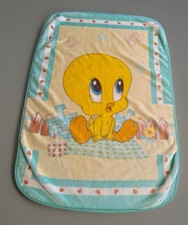 Vintage Looney Tunes Tweety Bird Plush Crib Blanket Fleece Infant Baby Nursery
