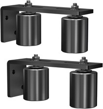 Gate Roller Guide,2"Slide Gate Guide Roller with L-Bracket,Universal Adjustable