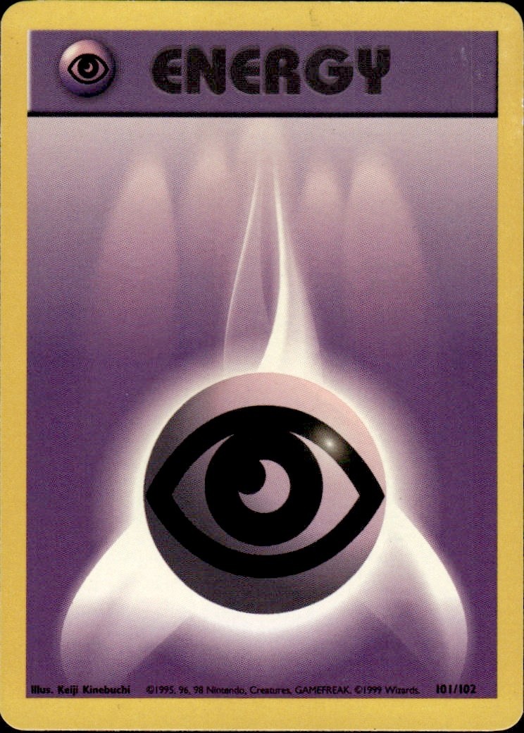 PSYCHIC ENERGY - 101/102 - Base Set - Pokemon Card