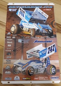 DAVEY SAMMONS #747 AUTOGRAPHED HERO CARDS SPRINT CAR PA POSSE SIGNED PORT ROYAL