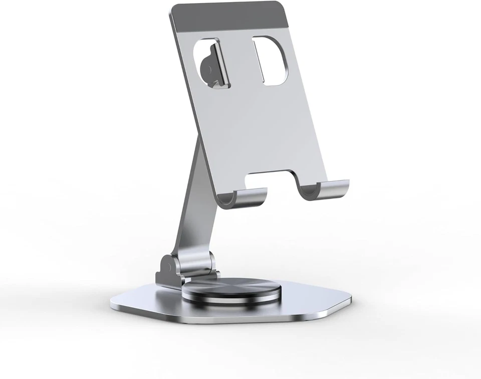 Aluminum Phone Stand,Swivel Phone Stand with 360 Rotating Base Foldable Adjustab - Image 4 of 4