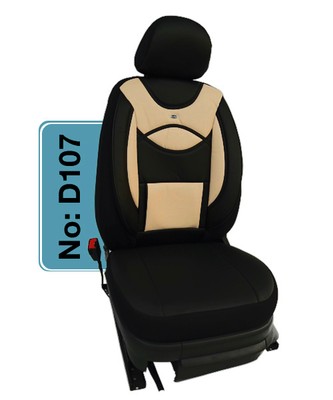 Honda Schonbezüge Sitzbezug Sitzbezüge Fahrer /& Beifahrer D107 Schwarz-Beige