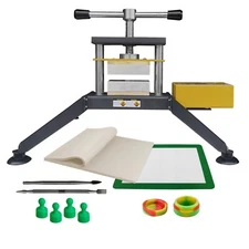 2.5T Heat Press with Basic Supplies, 5 by 3 inch Plates, Twist Style, Attachable
