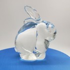Vintage Classic Fenton Clear Glass Bunny Rabbit Easter Figurine 3" Tall — photo 3