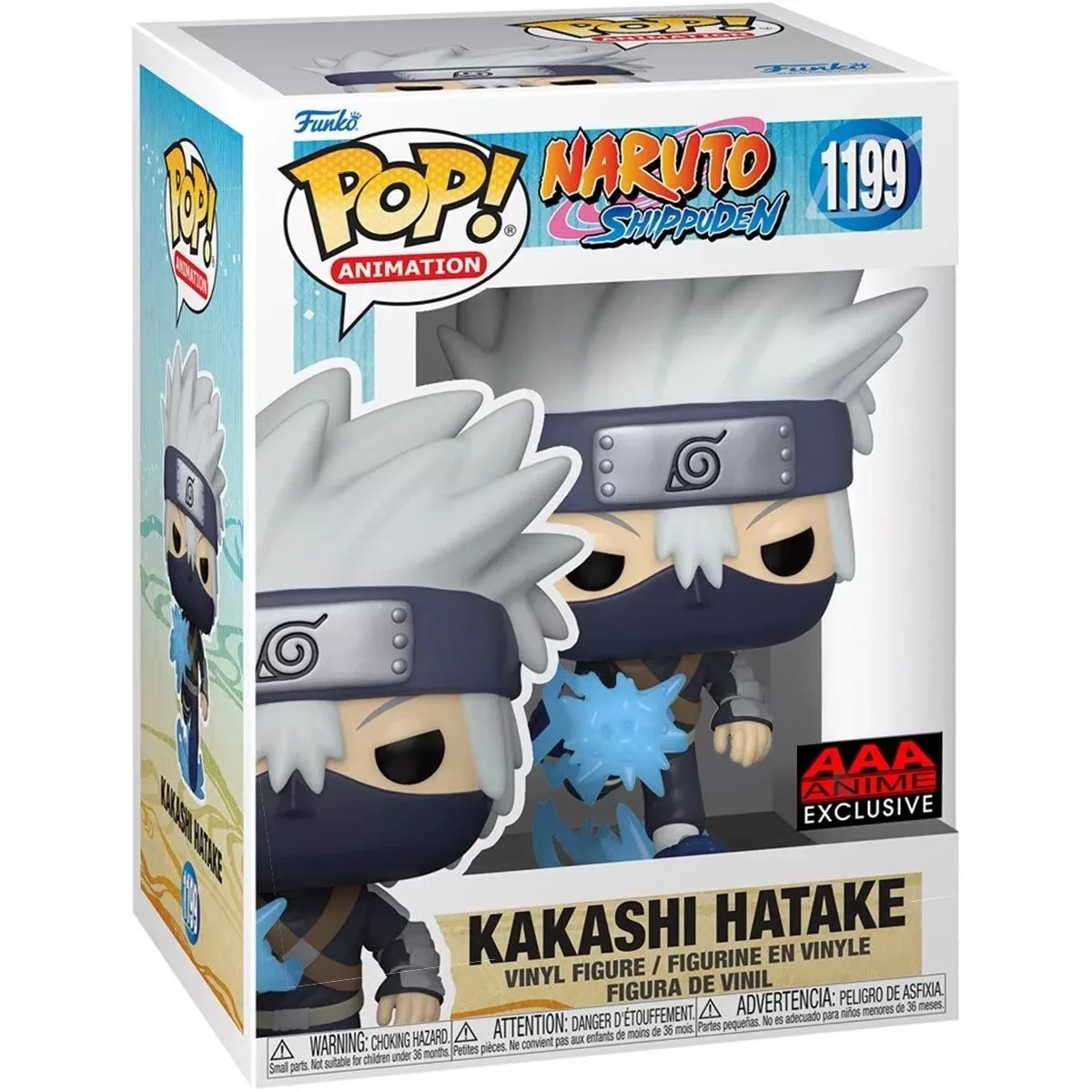 Funko Pop! Naruto Shippuden Kakashi Hatake Vinyl Figure AAA Exclusive #1199  GITD