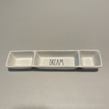 Rae Dunn "DREAM" Divided Trinket Dish/Tray/Organizer