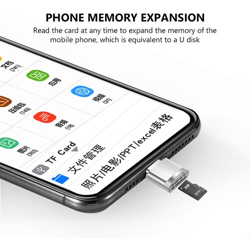 Micro SD Card Reader Adapter USB 3.1 Type C USB-C For Macbook PC Mobile OTG 99B - Picture 8 of 11