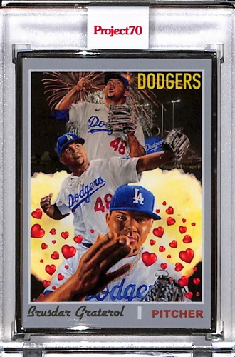 2021 TOPPS PROJECT 70 #904 BRUSDAR GRATEROL BY JONAS NEVER AP SILVER FRAME 02/51