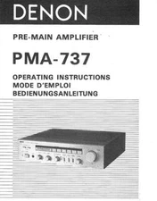 Denon PMA-737 Amplifier Owners Manual