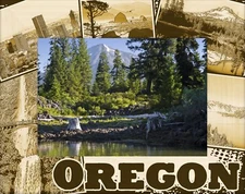 Oregon Laser Engraved Wood Picture Frame Landscape (4 x 6) 