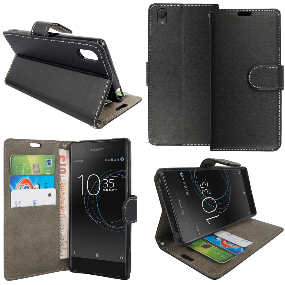 For Sony Xperia Phone Case Leather Wallet Book Flip Folio Stand View Cover - Image 2 of 4