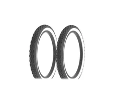 ALTALINE Bicycle Black/White TIRES 20" x 2.125" Knobby (2) TIRES Classic Bikes