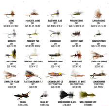 Fly Fishing Fly Premium 24 Essential Patterns: Complete Trout Fly Collection