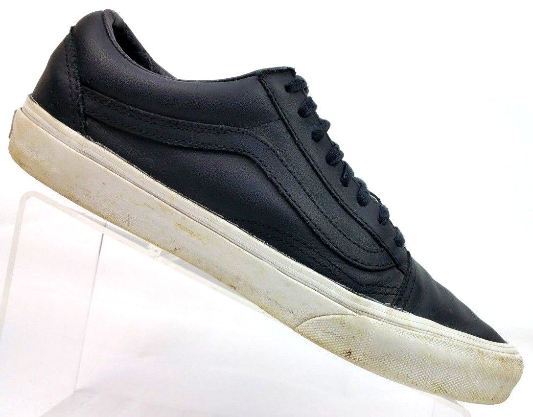 black leather vans with zipper