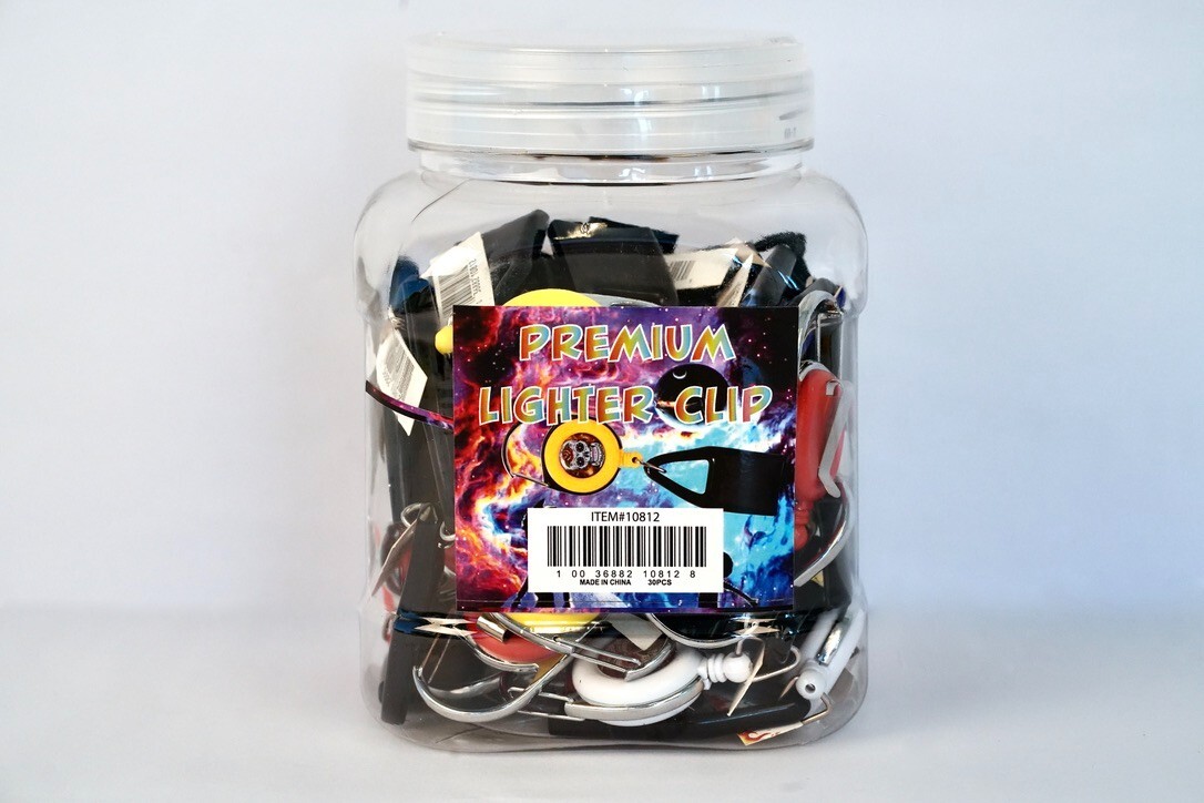Clip - Retractable Lighter Clip Multi Bundle (15 & 30 Pack)